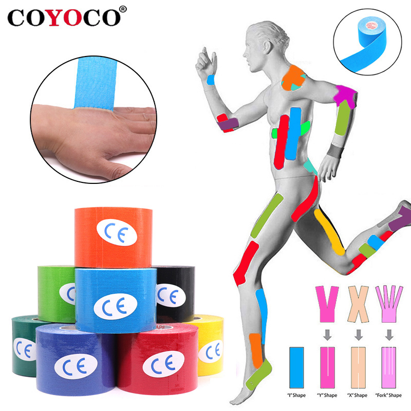 Sports Taping Precut - عرض 2.5 سنتيمتر-10 سنتيمتر شريط علم