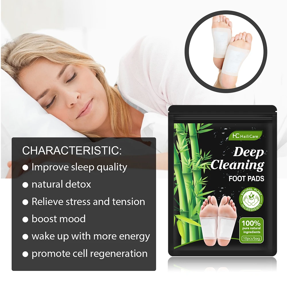 10 قطع/كيس لصقات القدم المزيلة - مراجعة Detox Foot Patch وسعره