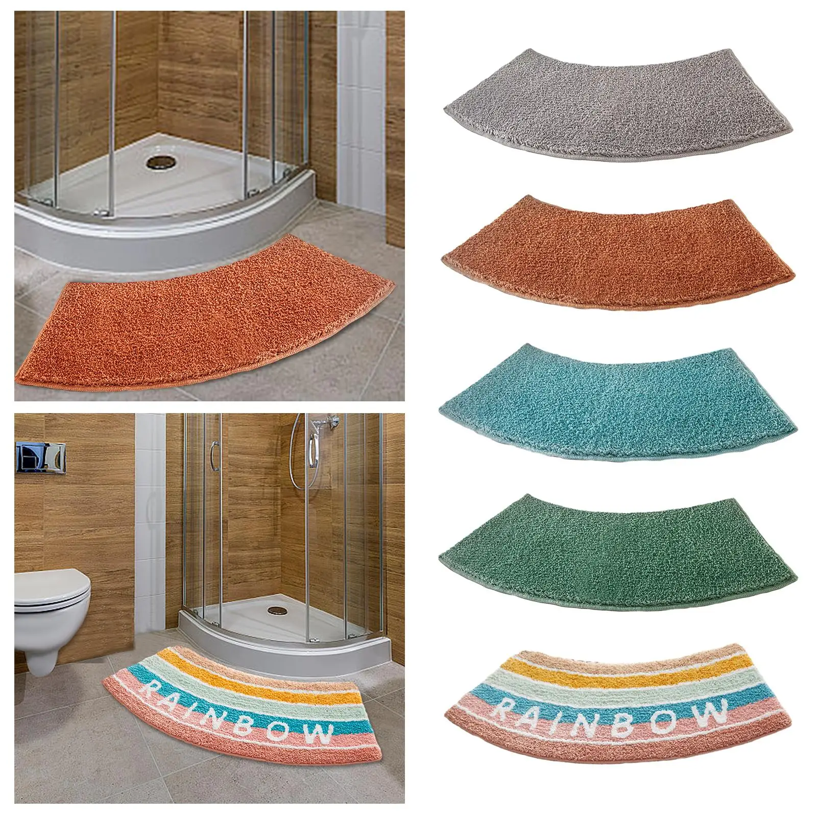 سجادة حمام منحنية، سجادة مرحاض - مراجعة Bamboo Bath Mat وسعره